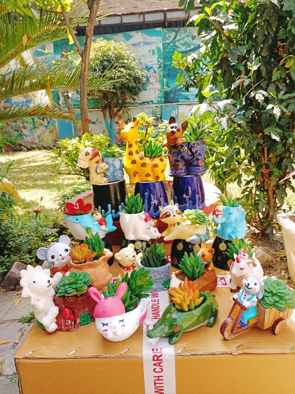 Mix Animals Set of 15 pcs- Size:-3-7 inches