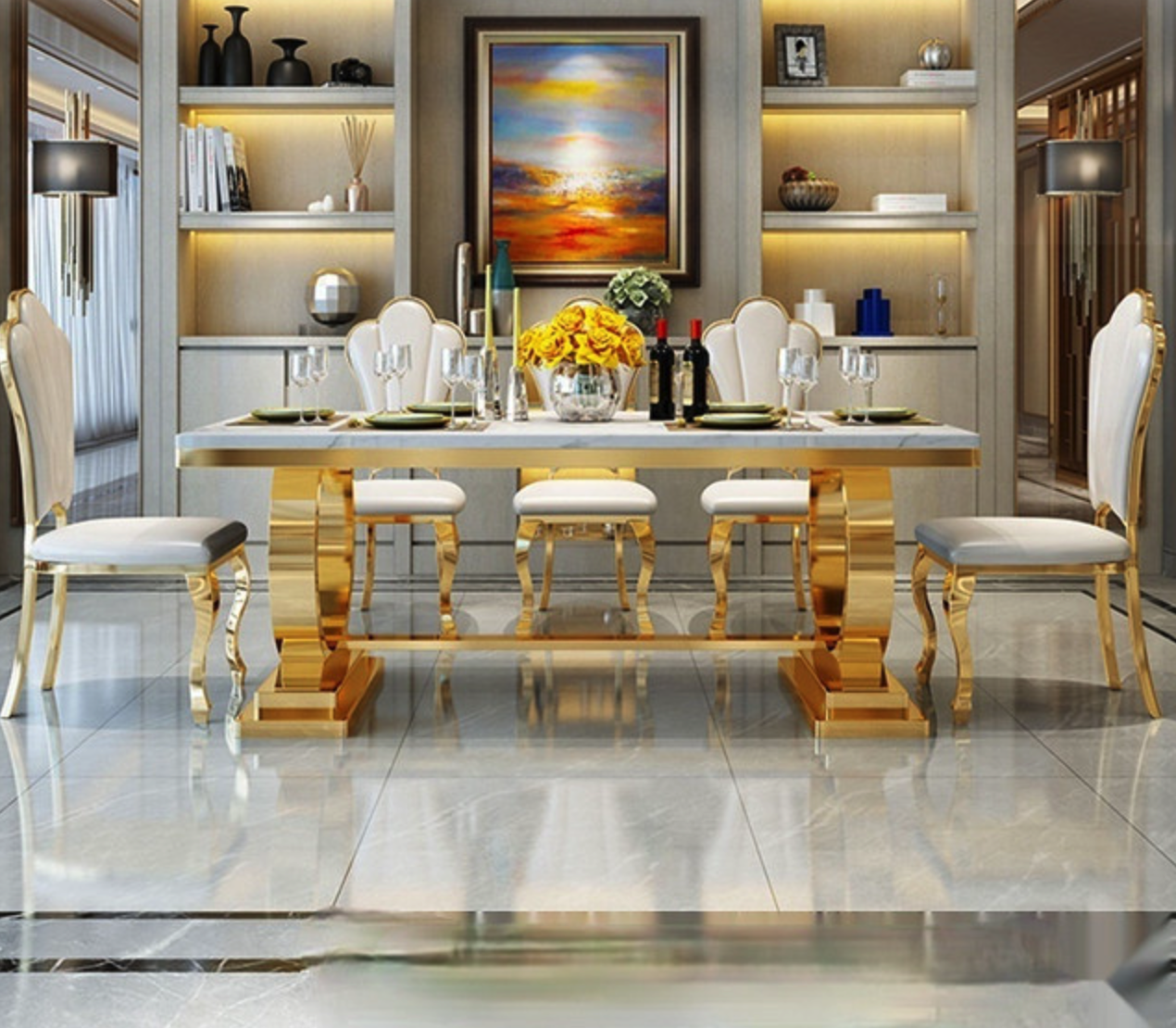 Dining Table in SS PVD