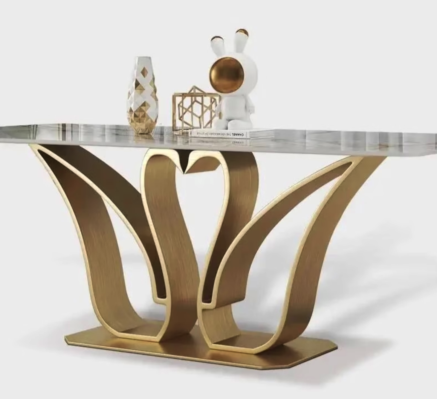 Golden Swan Luxe Dining Table-4 SEATER (4.5 X 3 FEET), 6 SEATER (6 X 3 FEET)