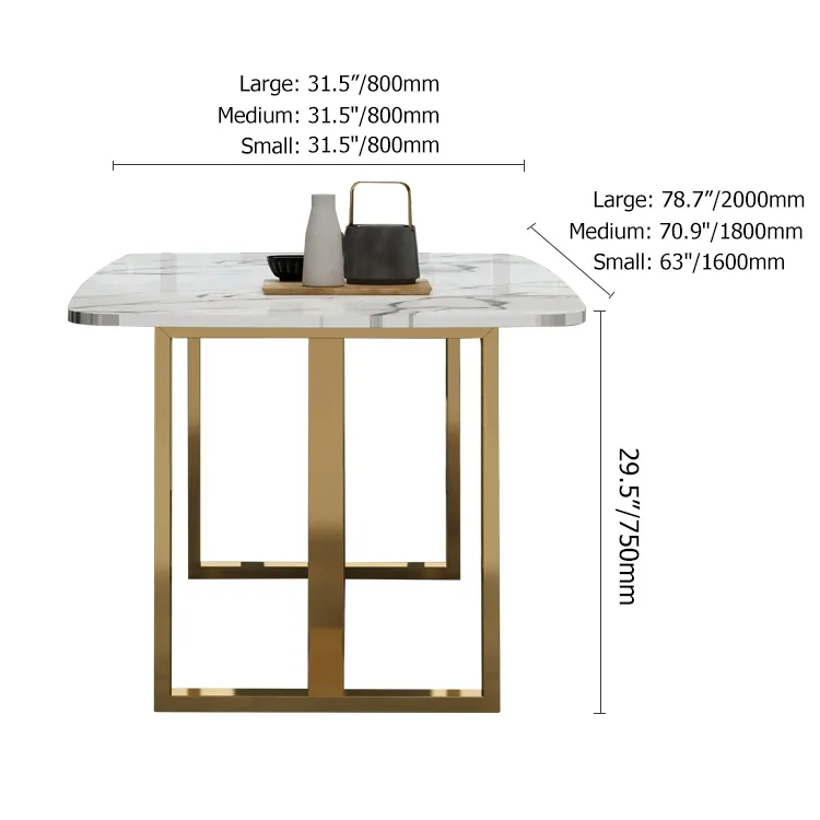 Modern Stainless Steel Dining Table Set with Bench & Chairs-4 SEATER, 6 SEATER