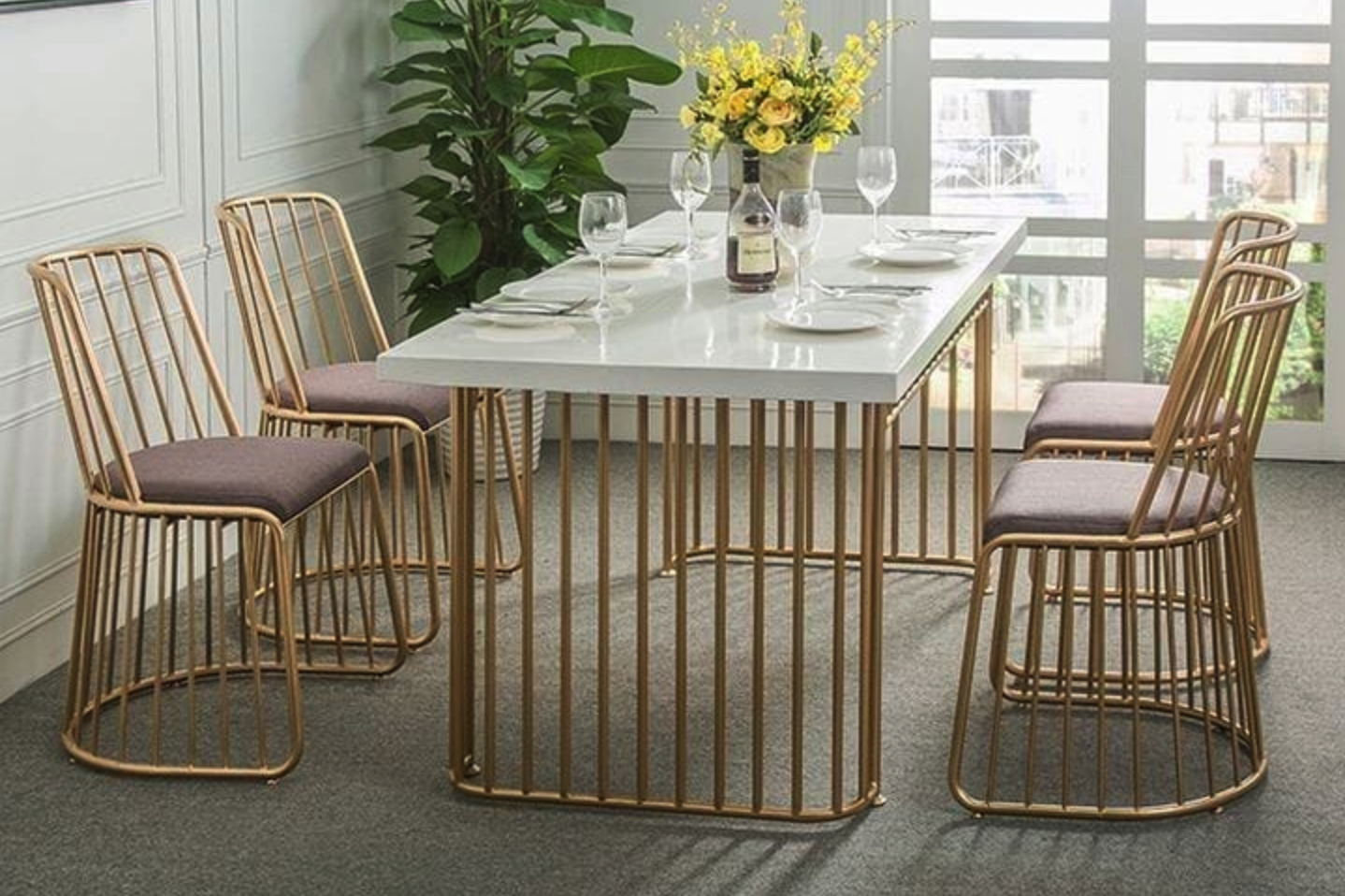MODERN 4-SEATER DINING TABLE SET