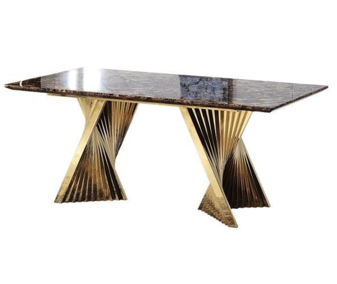 Luxury PVD Dining Table Set