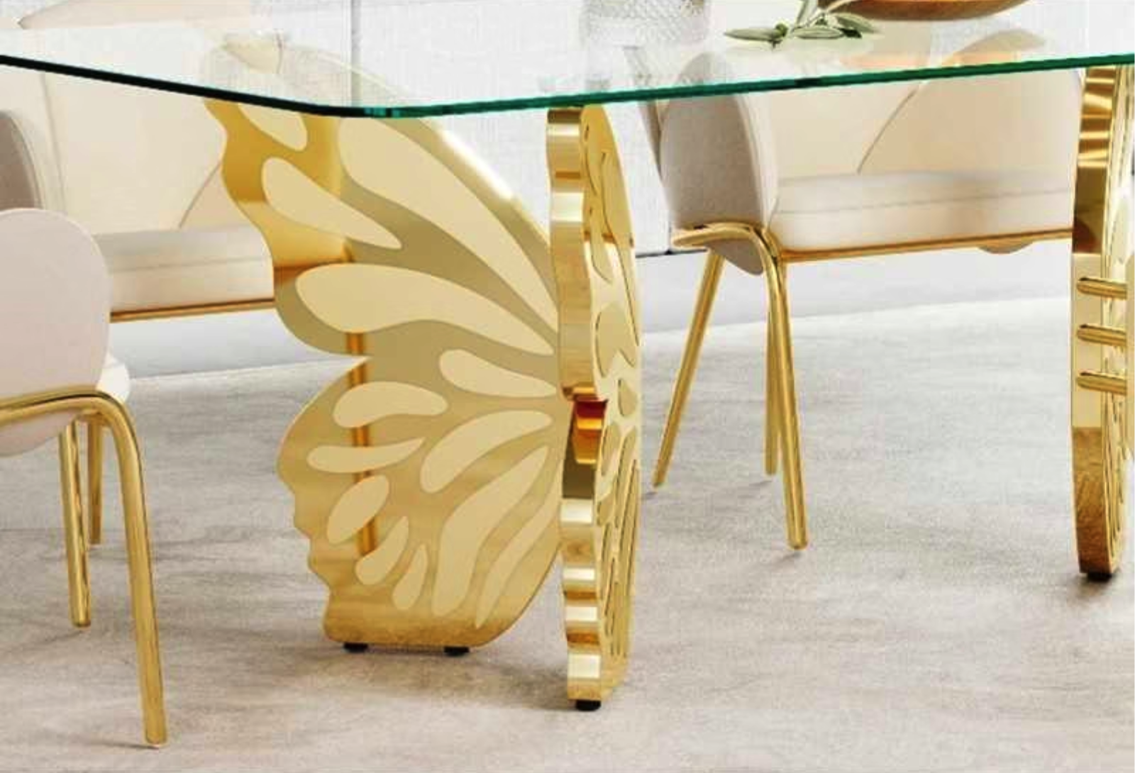 Luxury Butterfly Design Dining Table Set-4 SEATER (4.5 X 3 FEET), 6 SEATER (6 X 3 FEET), 8 SEATER (7.5 X 3.5 FEET)