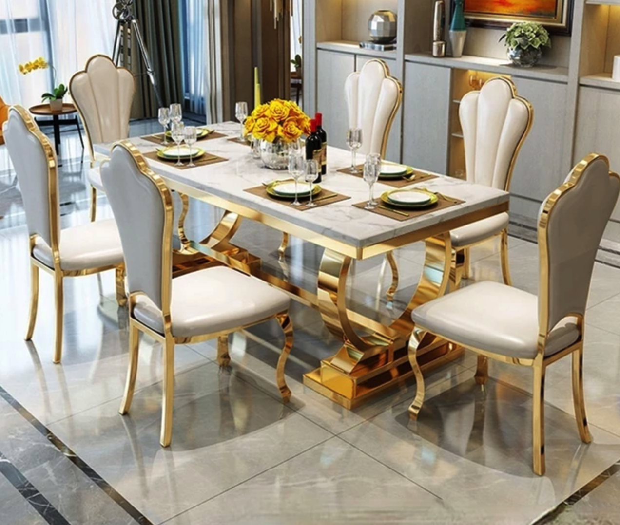 Dining Table in SS PVD
