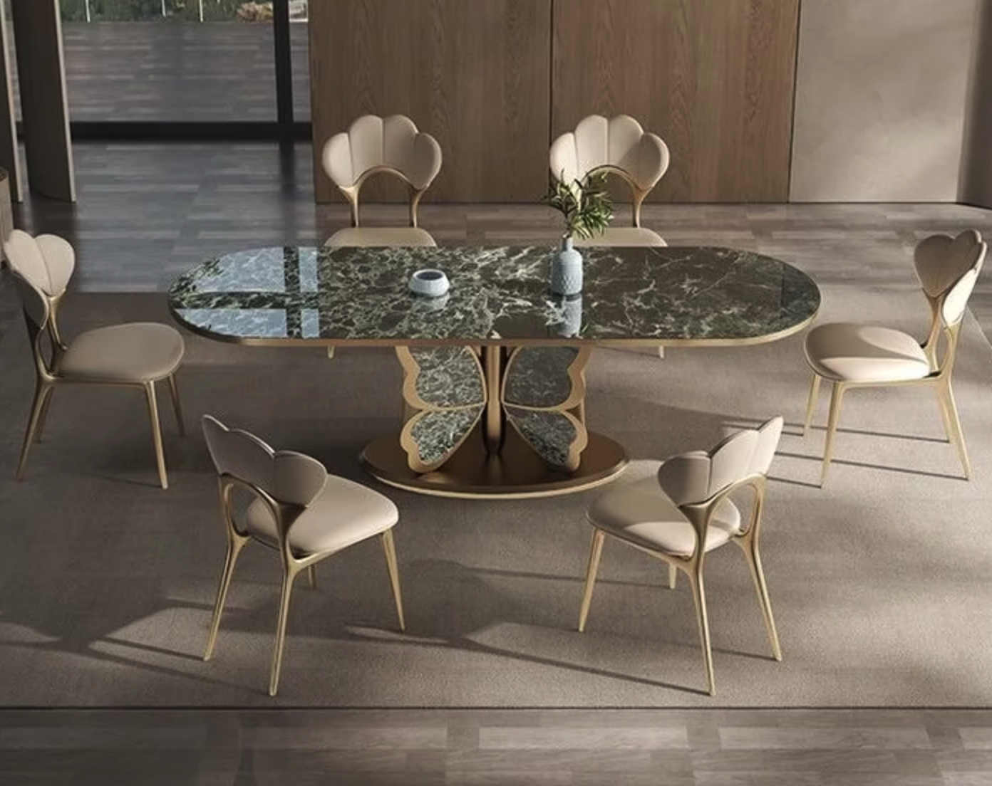 LUXURY BUTTERFLY DINING TABLE