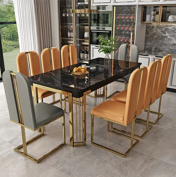 Modern Dining Table and Luxury Chairs Set-4 SEATER, 6 SEATER