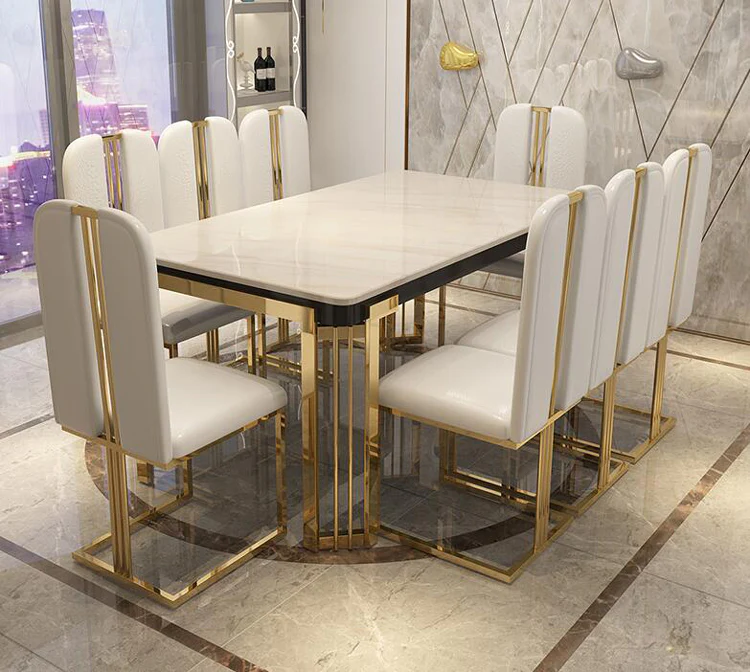 Modern Dining Table and Luxury Chairs Set-4 SEATER, 6 SEATER