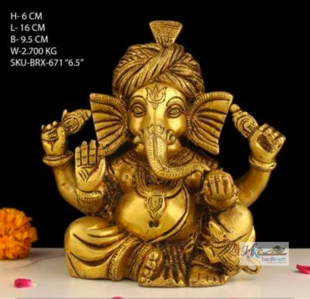 Brass Ganesha Statue