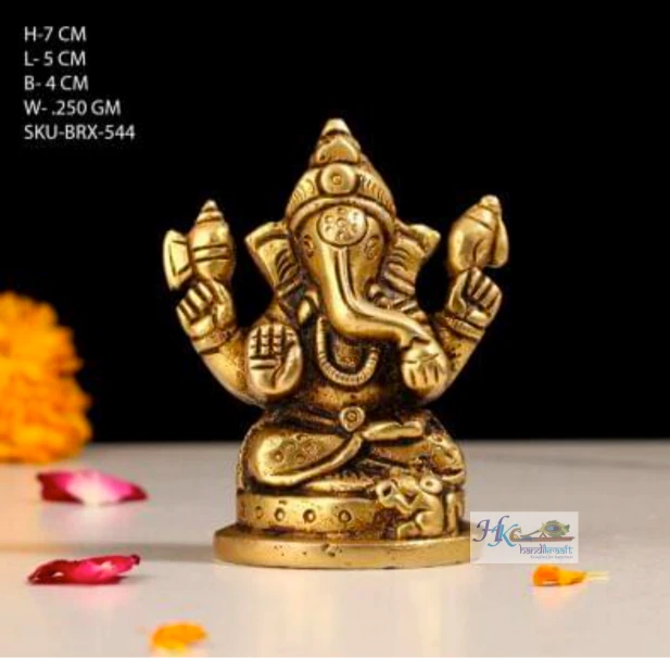 Brass Lord Ganesha Idol Statue
