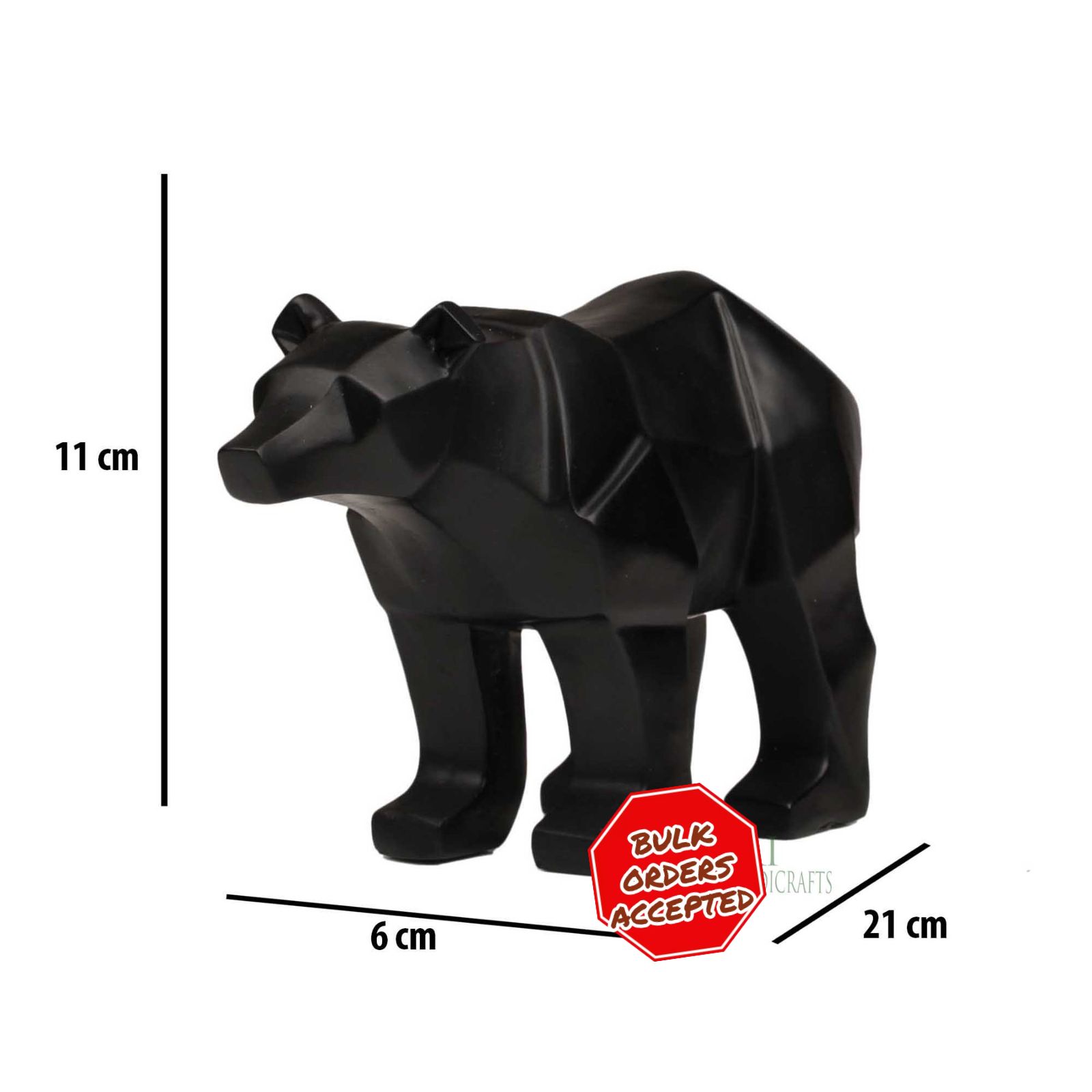 Geometric Bear Sculpture