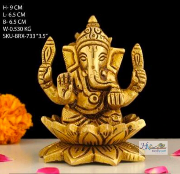 Handcrafted Brass Lord Ganesha Idol
