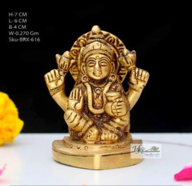 Brass Laxmiji Idol
