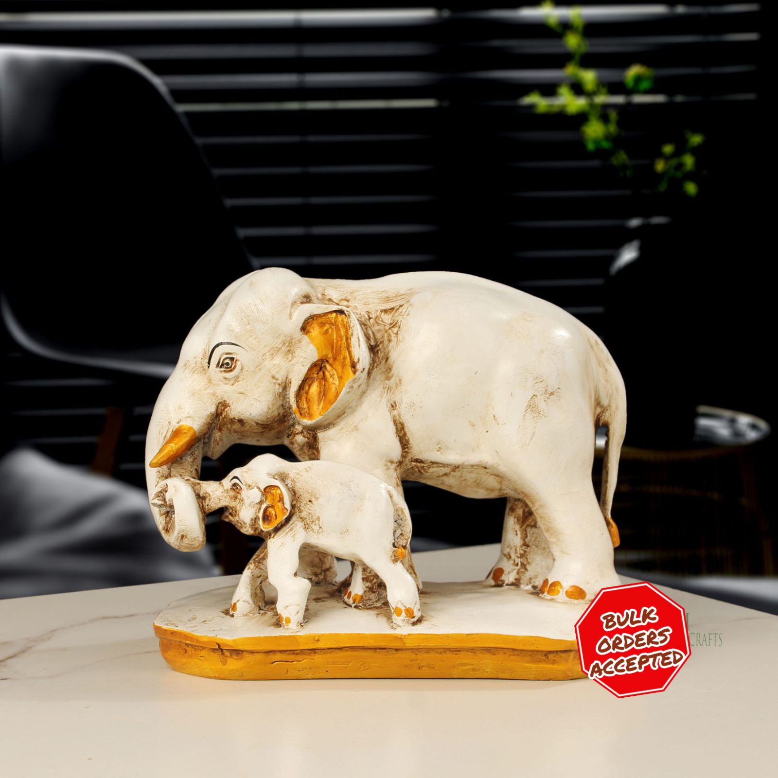 Elephant Family Figurine