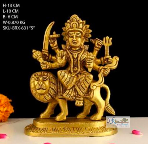 Brass Goddess Durga Statue