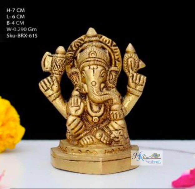 Brass Lord Ganesha Idol