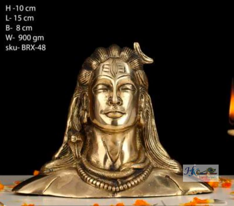 BRASS ADIYOGI STATUE 4"