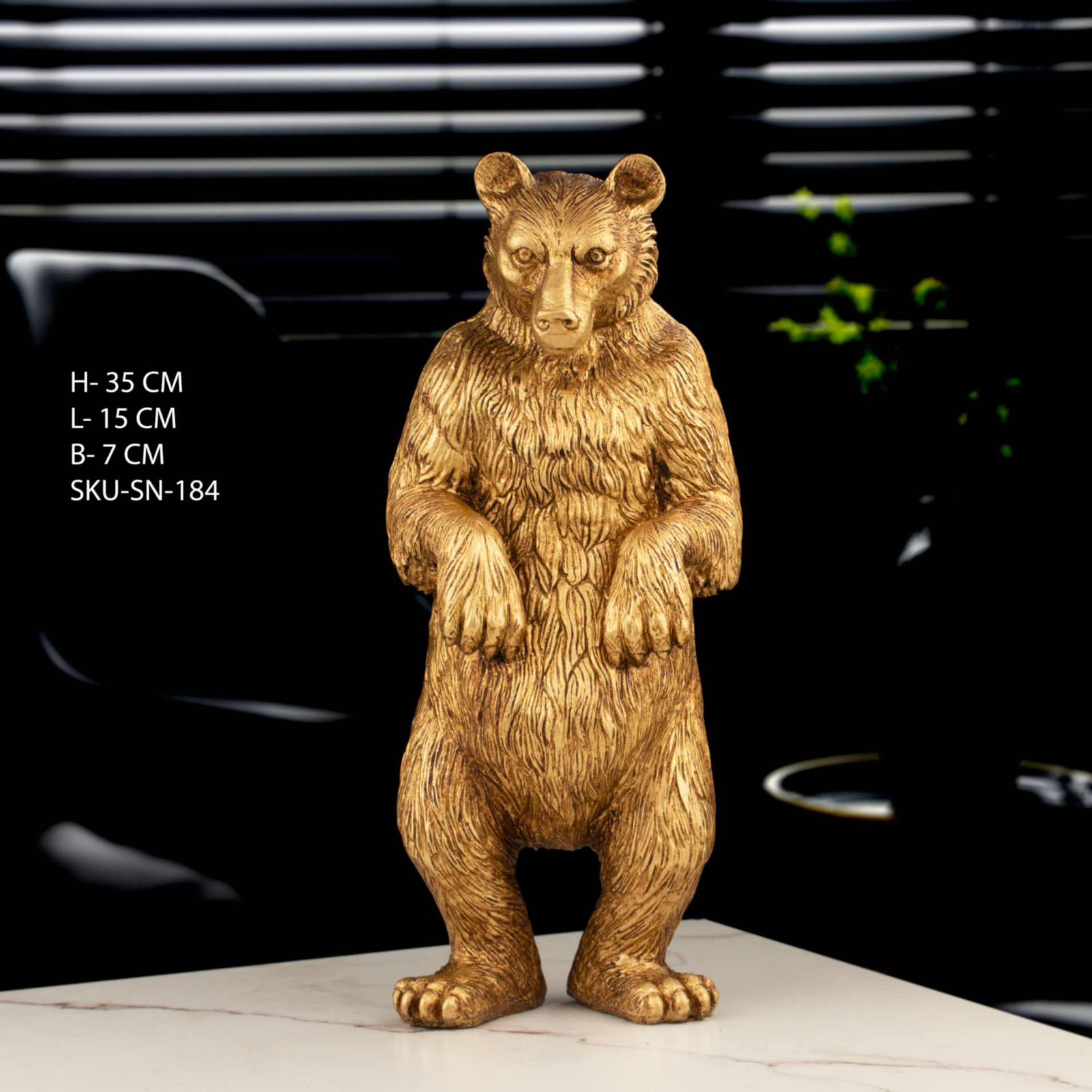 Golden Bear Figurine 
