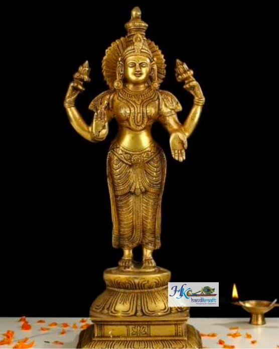 Brass Lakshmi Statue 18" 