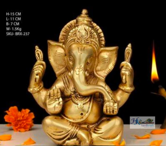 Brass Lord Ganesha Idol