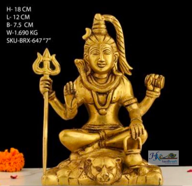 Brass Lord Shiva Statue