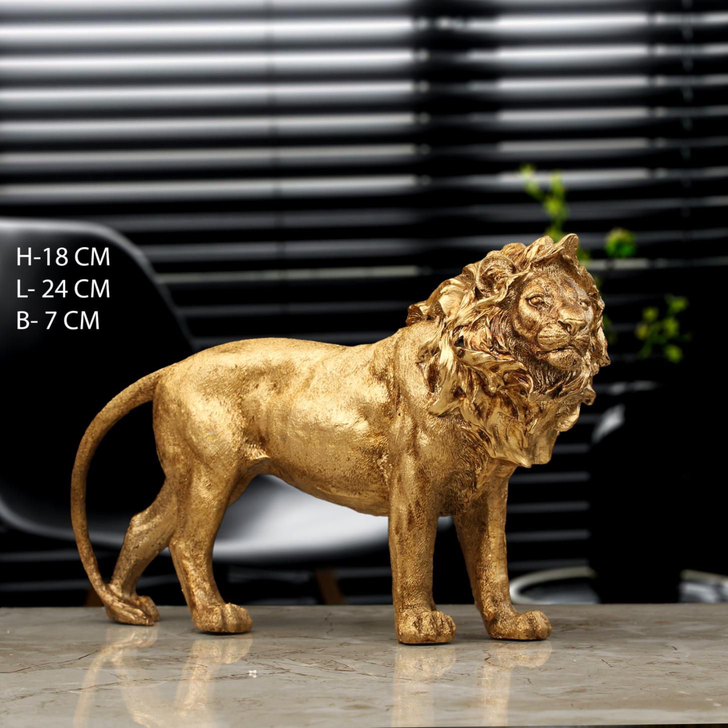 Golden Lion Statue 