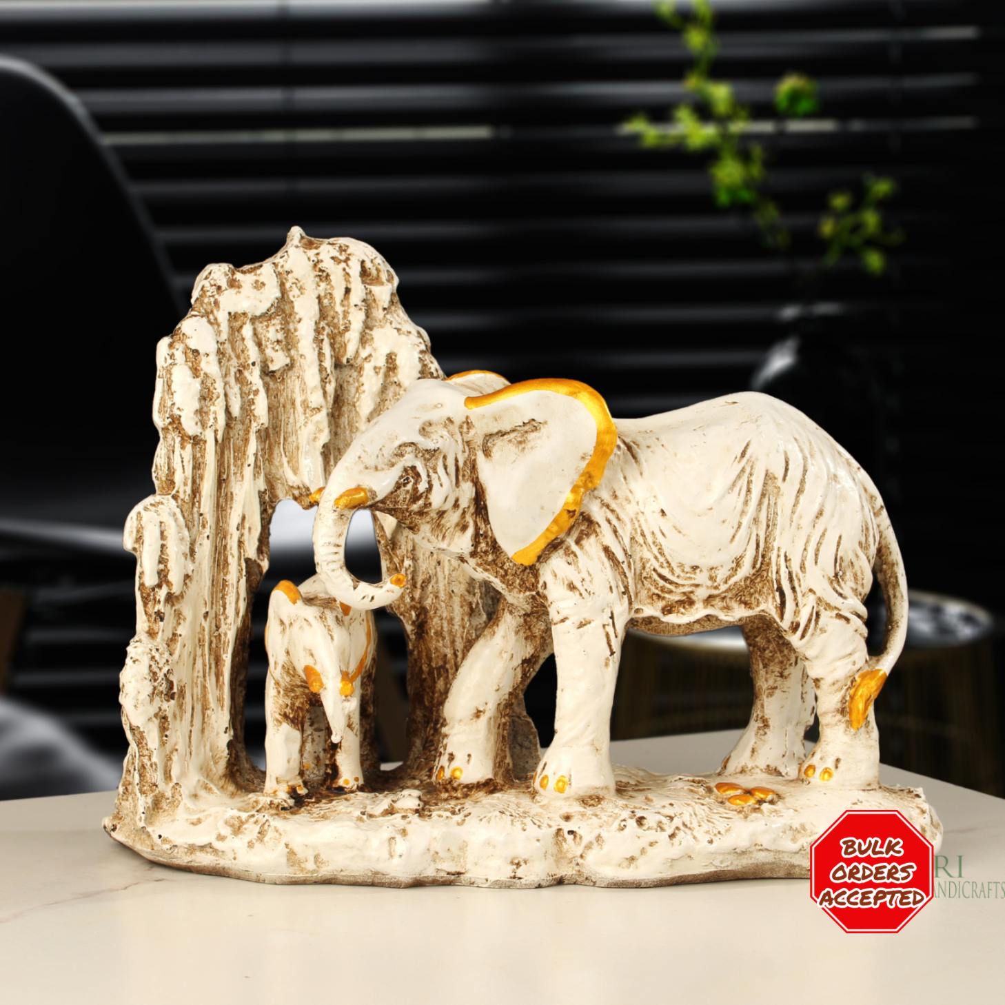 Elephant Family Figurine