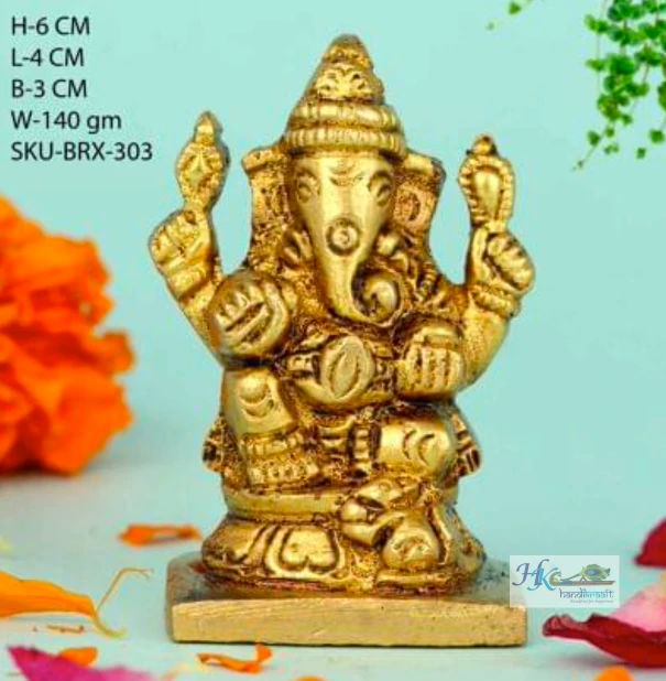 Brass Ganesha Idol