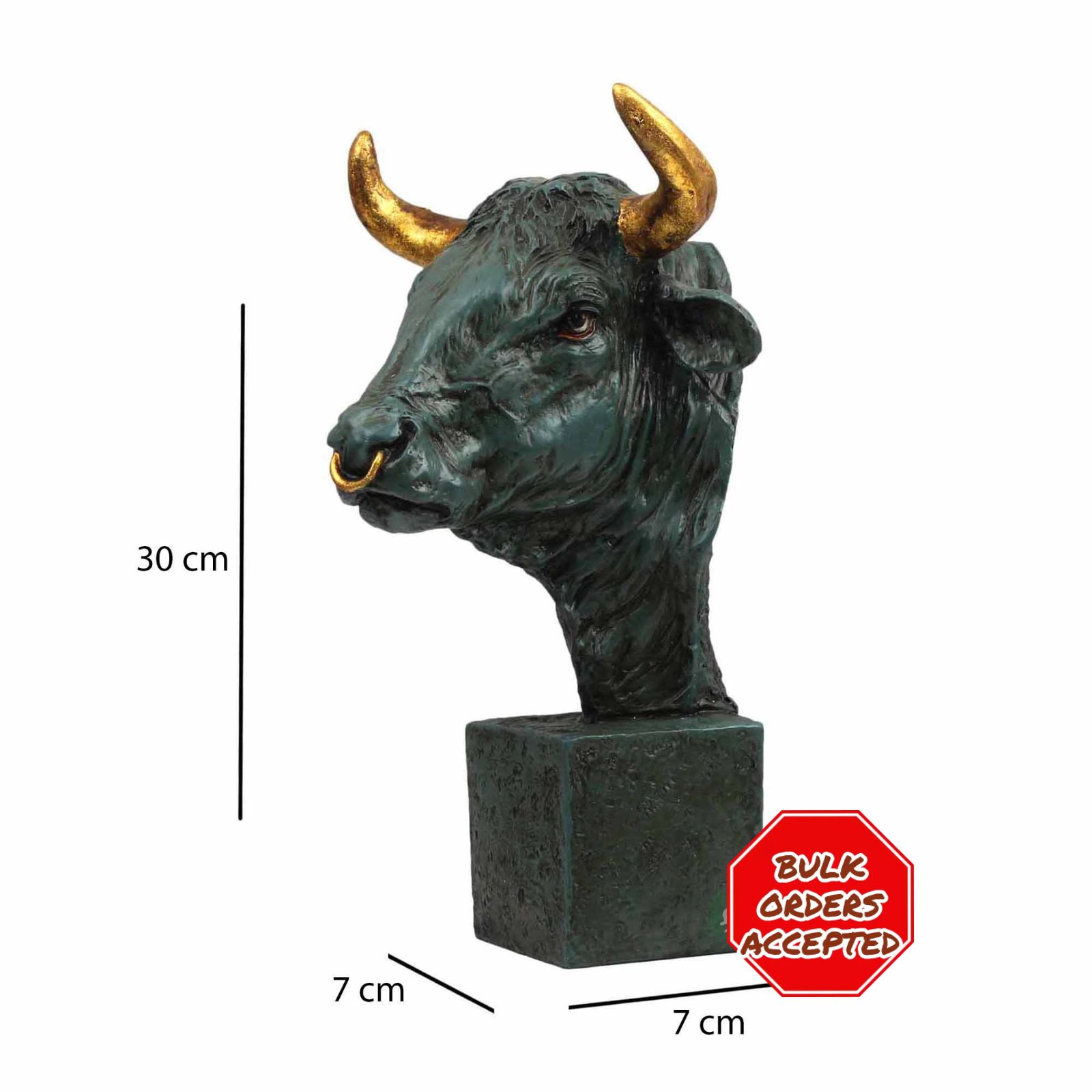 Bull Head Sculpture