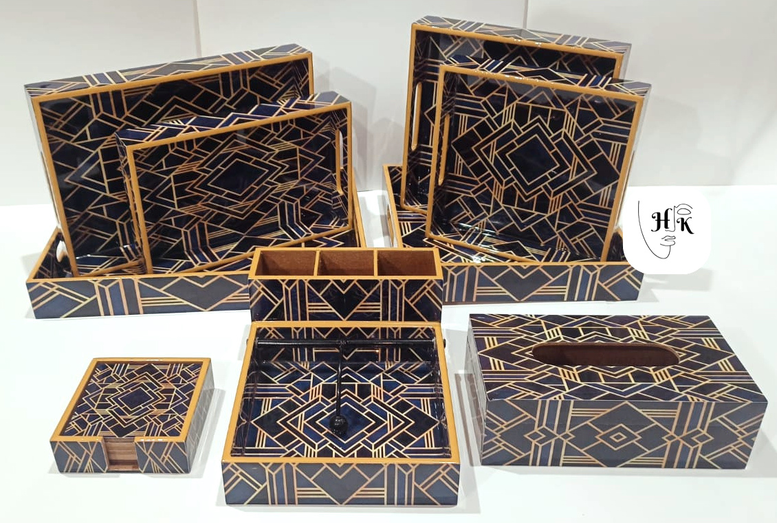 Handcrafted Decorative Wooden Kitchen Combo Set