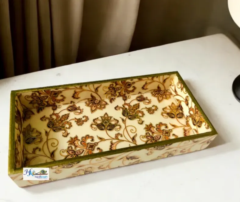 Rectangular Premium Wooden Multipurpose Organising Tray-10x5"