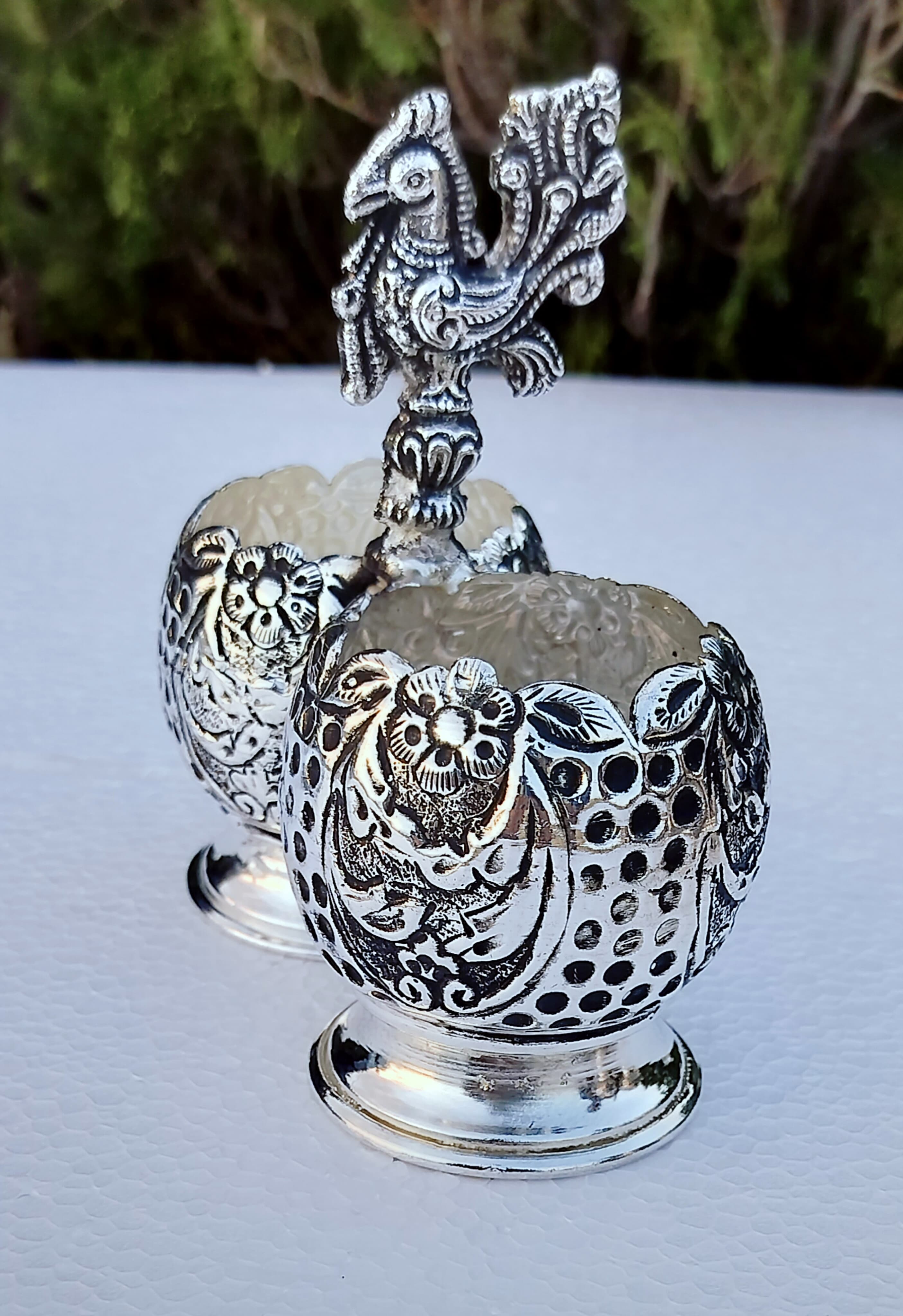 Antique German silver 2 cup panchwala