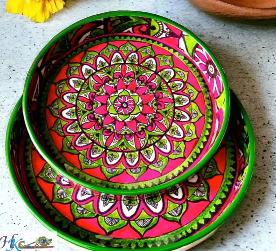 Premium Wooden Round Tray-12" & 10" & Combo