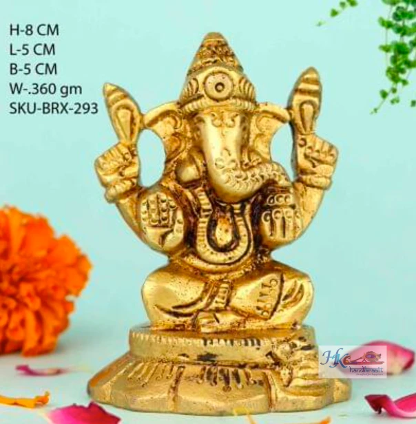Brass Lord Ganesha Idol