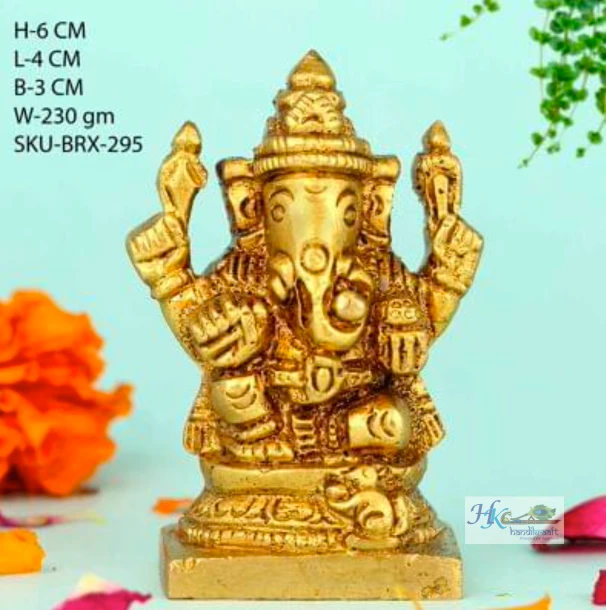 Brass Lord Ganesha Idol