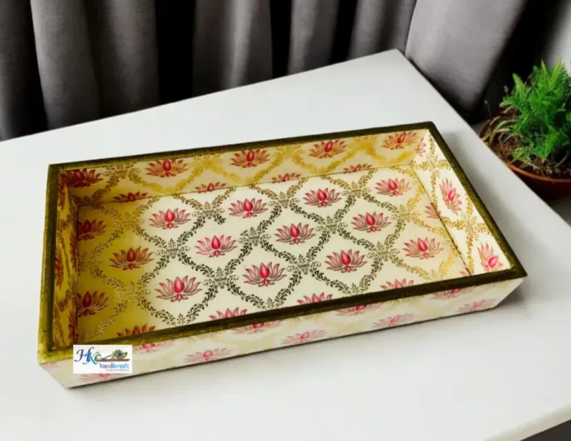 Rectangular Premium Wooden Multipurpose Organising Tray-10x5"