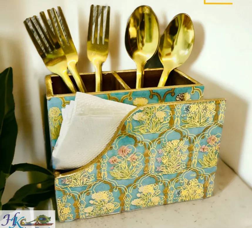 Cutlery-Tissue Holder-6L * 4.5B *4H inches