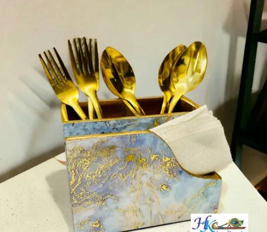 Cutlery-Tissue Holder-6L * 4.5B *4H inches