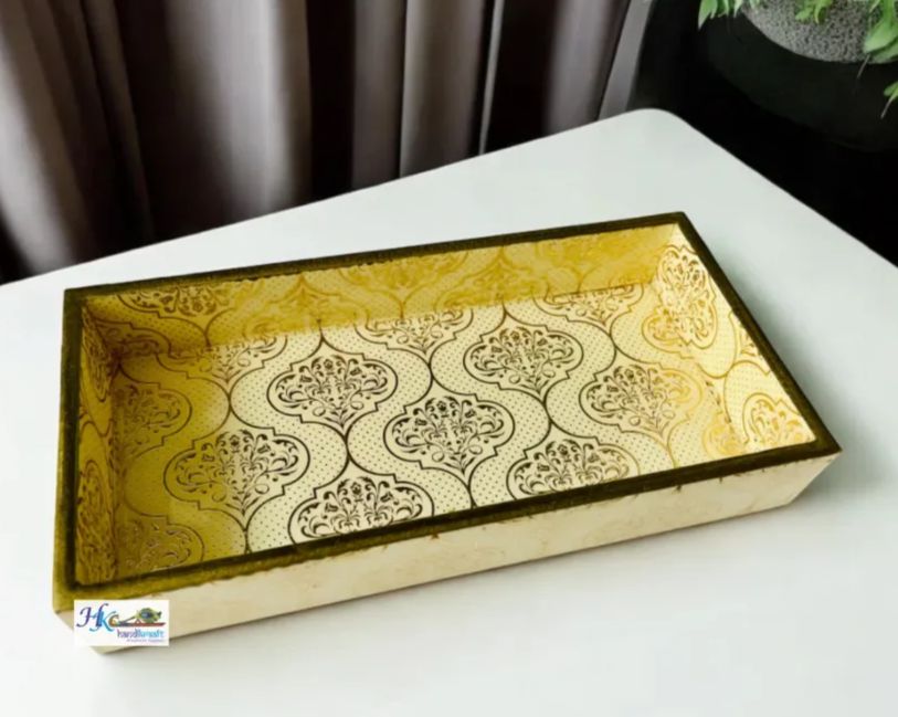 Rectangular Premium Wooden Multipurpose Organising Tray-10x5"