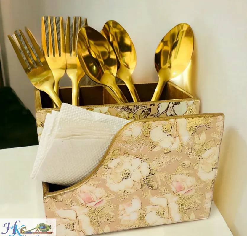 Cutlery-Tissue Holder-6L * 4.5B *4H inches