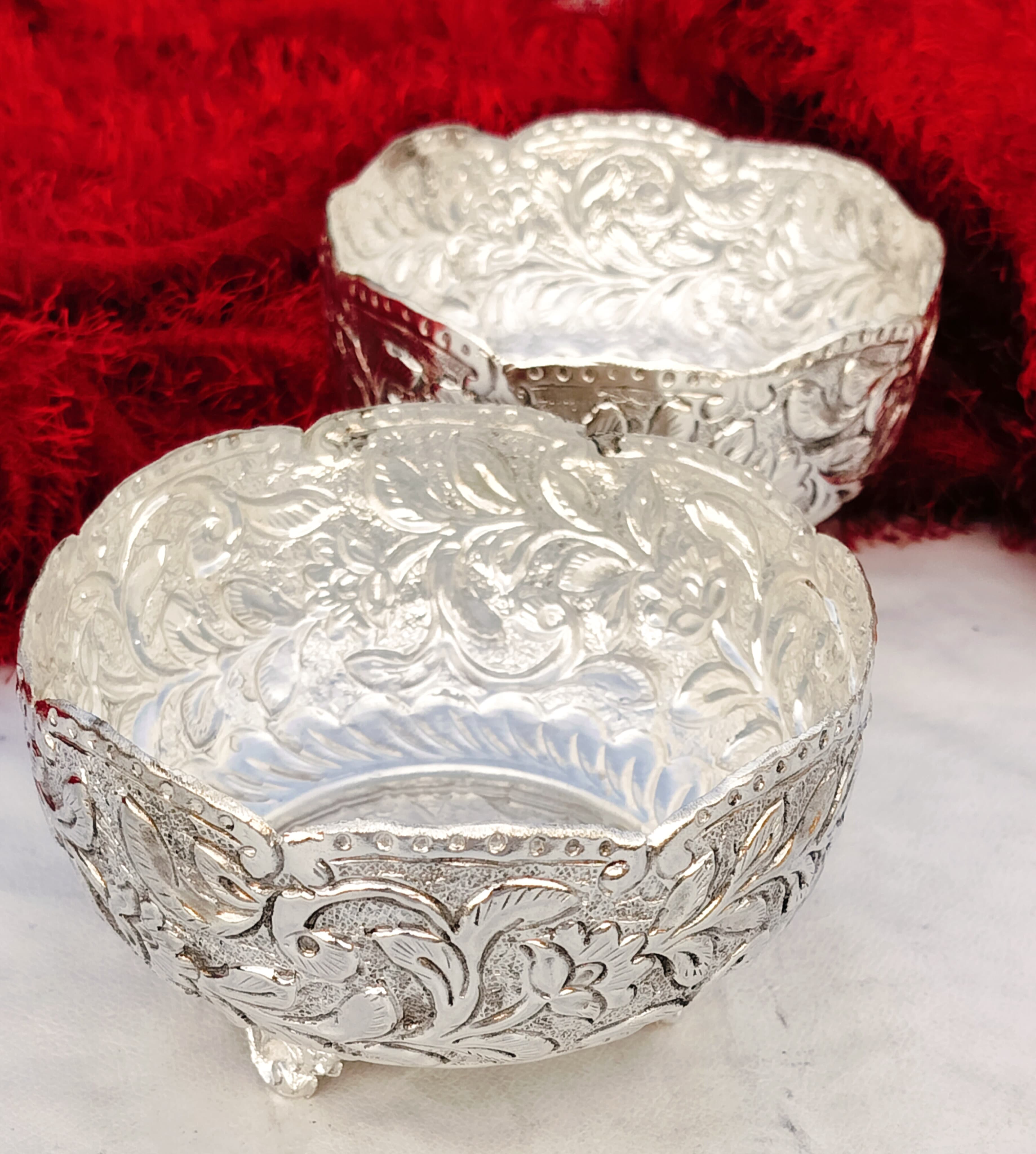 Antique German silver budget friendly Mini urli