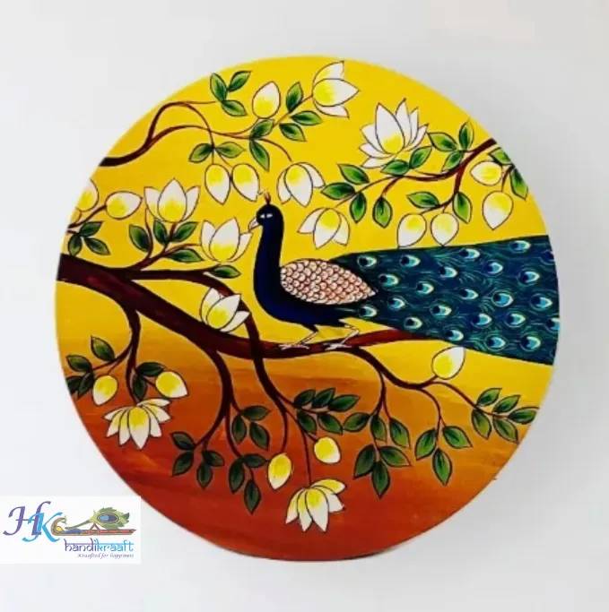 Wooden Round Dcor Wall Plate