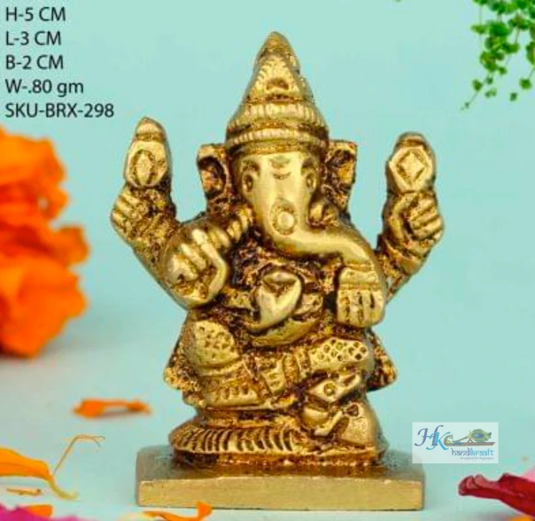 Brass Lord Ganesha Idol