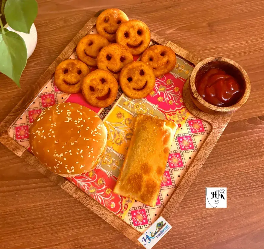 Wooden Serving Square  Platter with a Bowl-10"