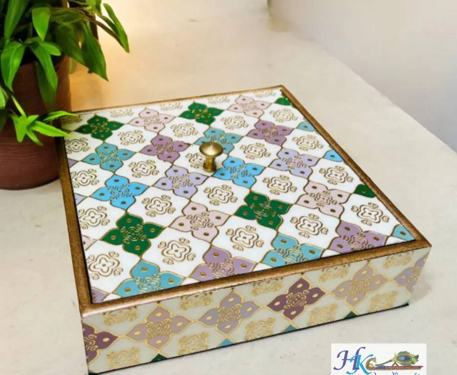 Wooden Dry Fruit /Candy Box-4 Section
