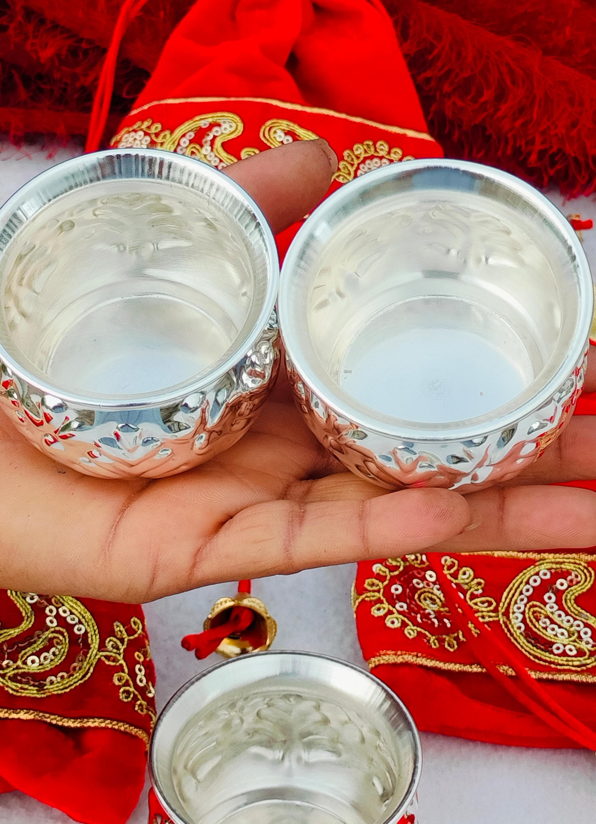 German silver Nakkashi bowl