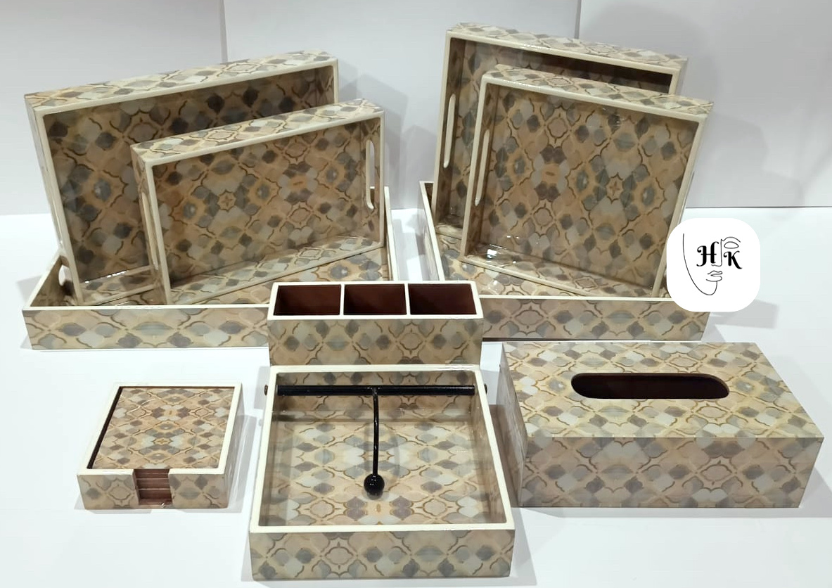 Handcrafted Decorative Wooden Kitchen Combo Set