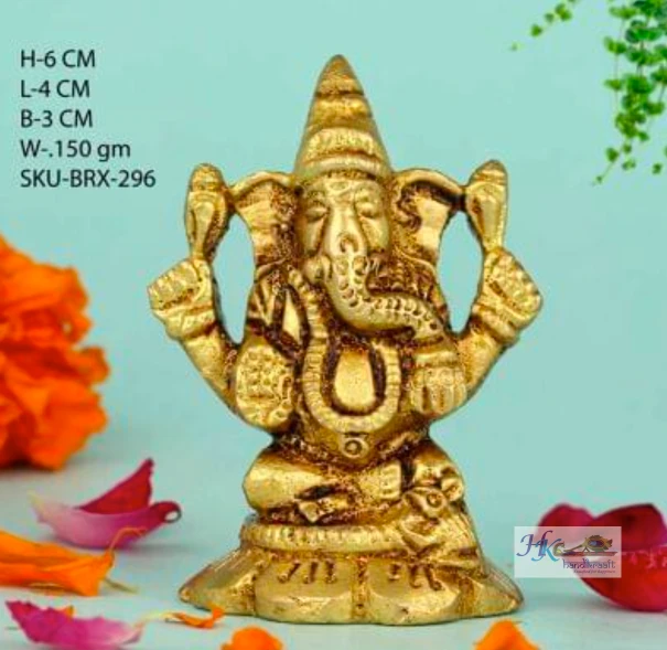 Brass Lord Ganesha Idol