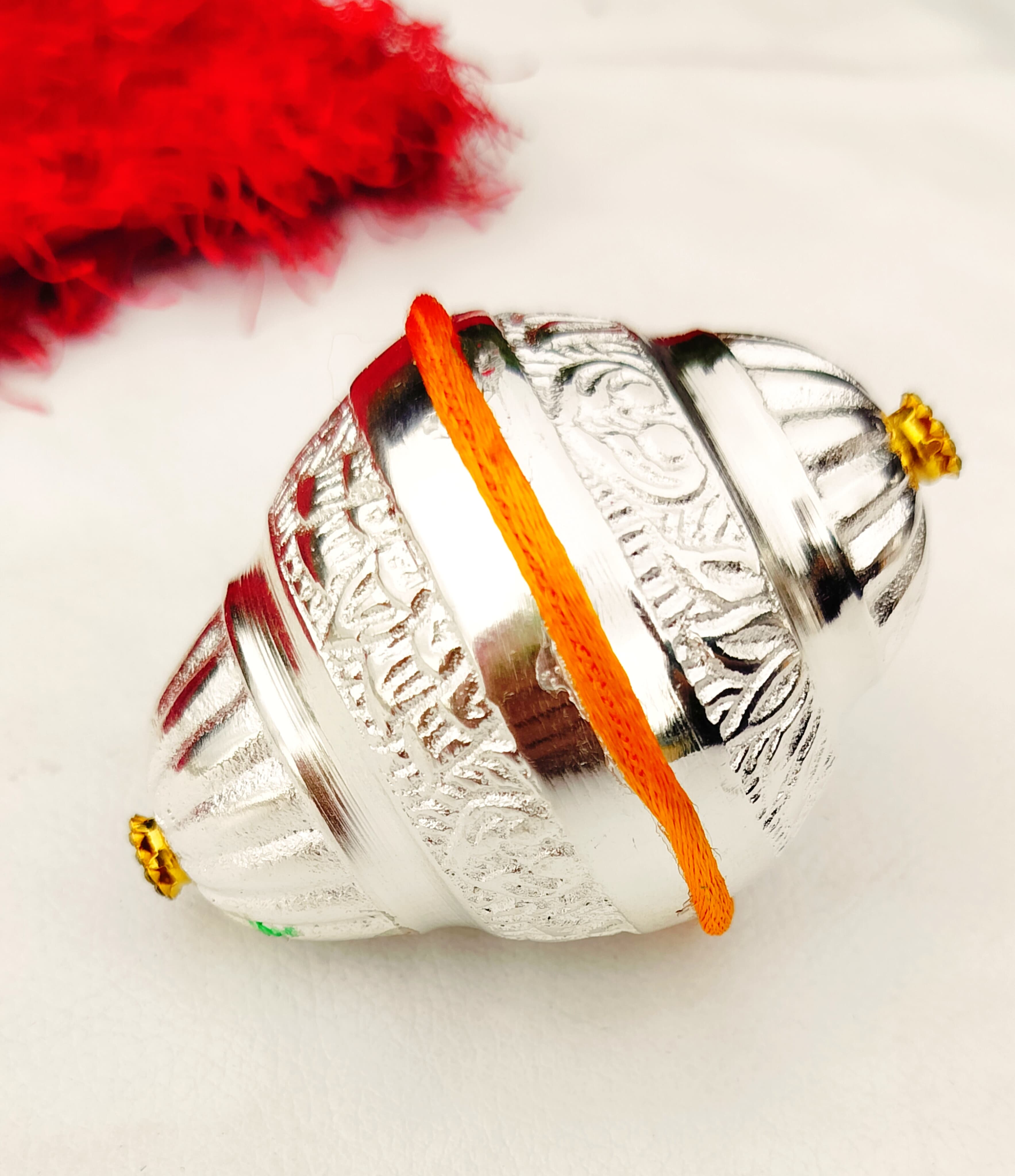 German silver Nakkashi work Nariyal/ coconut