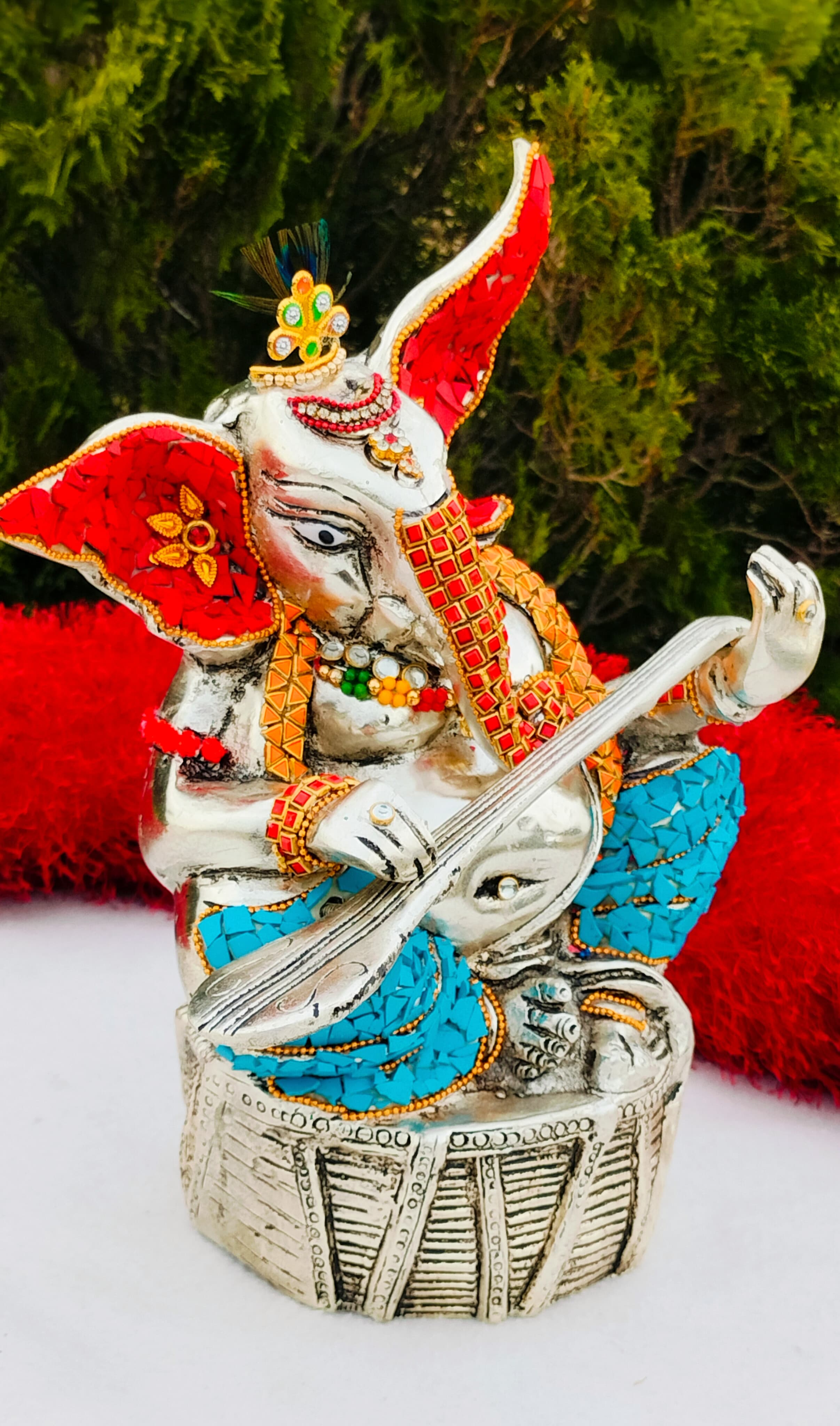 Antique German silver big size vinayak/ Ganesh ji