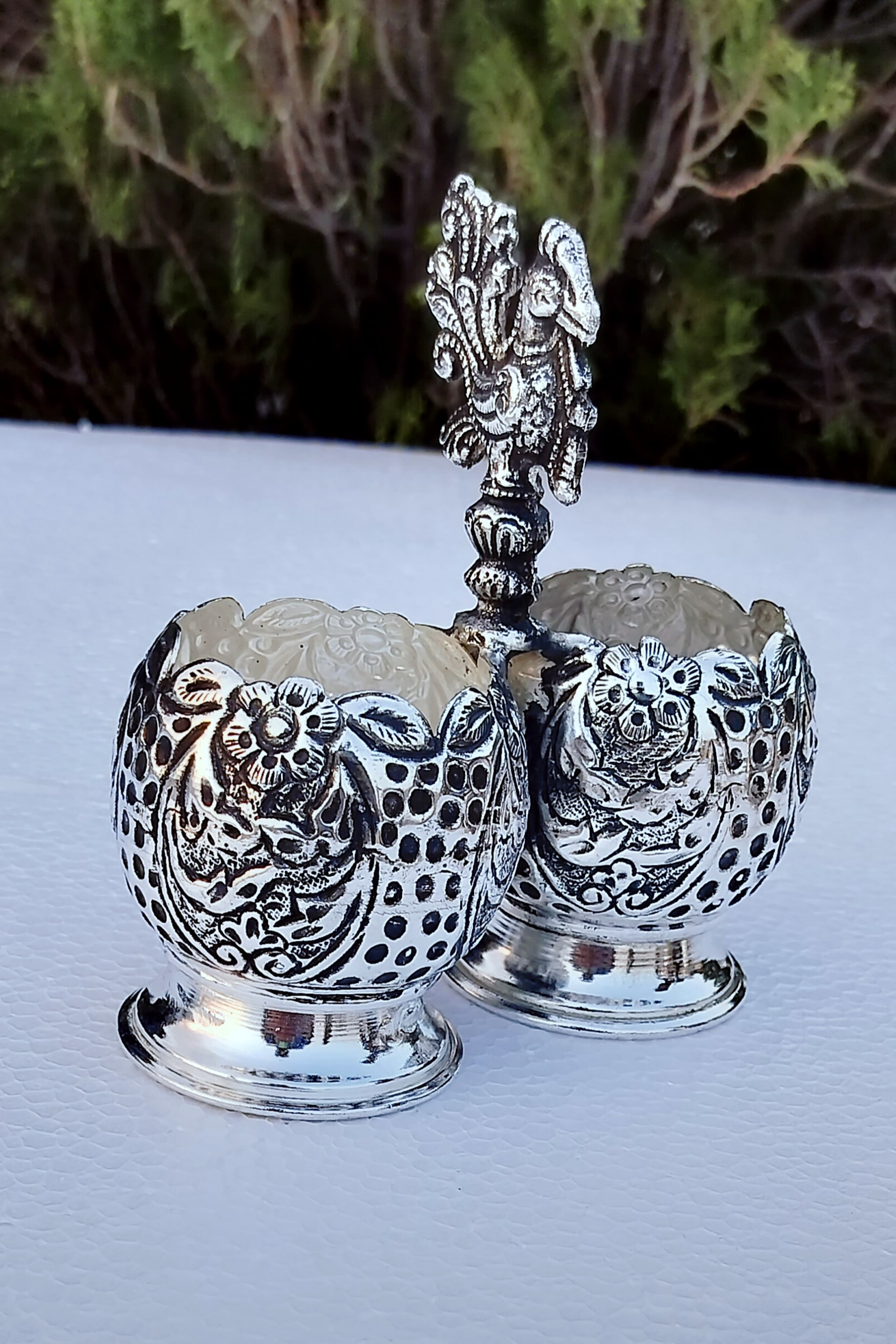 Antique German silver 2 cup panchwala